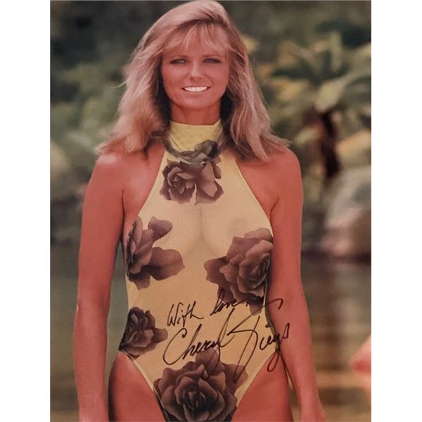 Supermodel Cheryl Tiegs signed photo