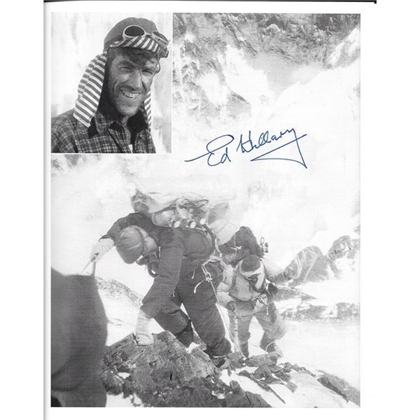 1st Mount Everest Climber Sir Edmund Hillary Signed Photograph