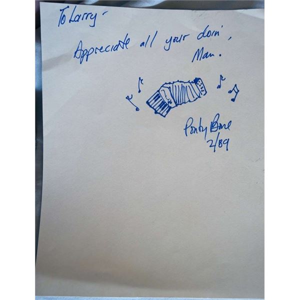 Ponty Bone original autograph