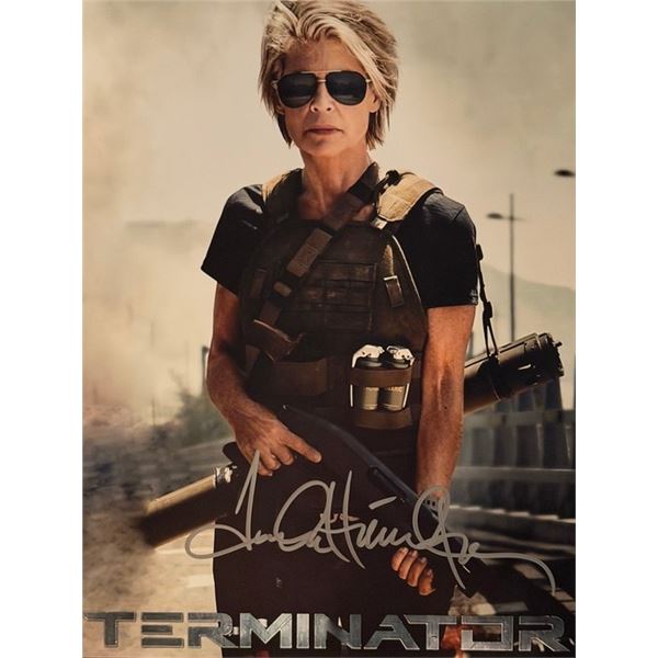 The Terminator Linda Hamilton signed movie photo