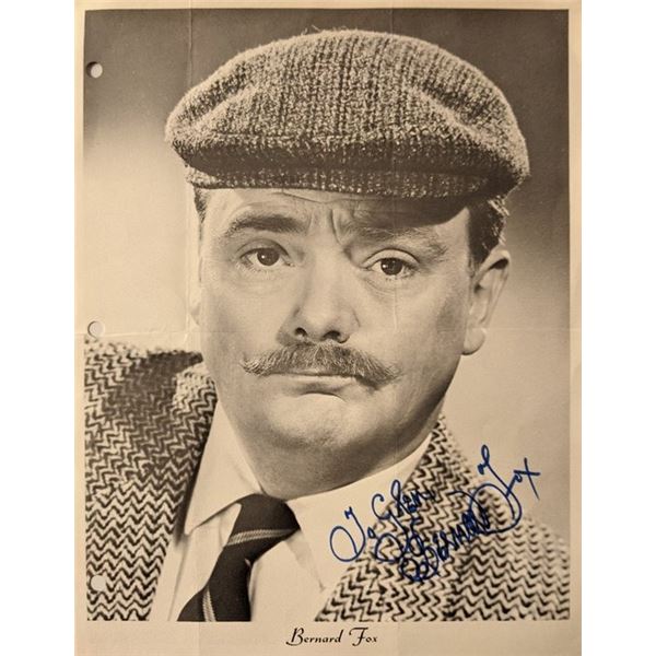 Bewitched Dr. Bombay Bernard Fox signed photo