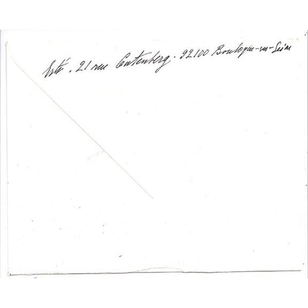 French Fashion Artist Erte handwritten envelope