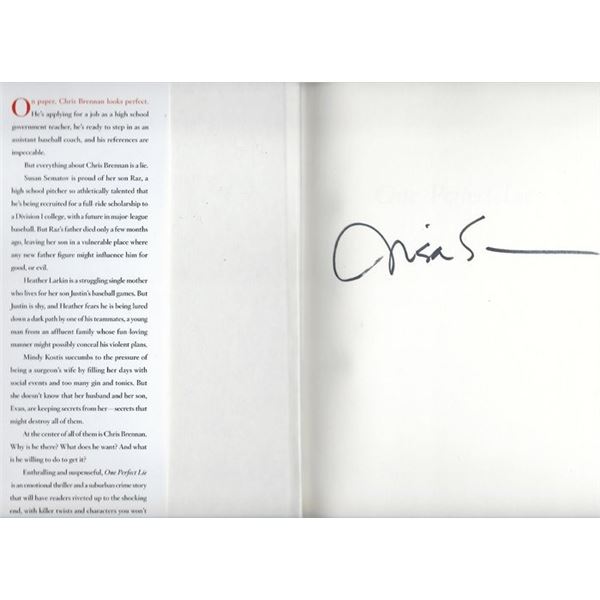 One Perfect Lie Lisa Scottoline signed book