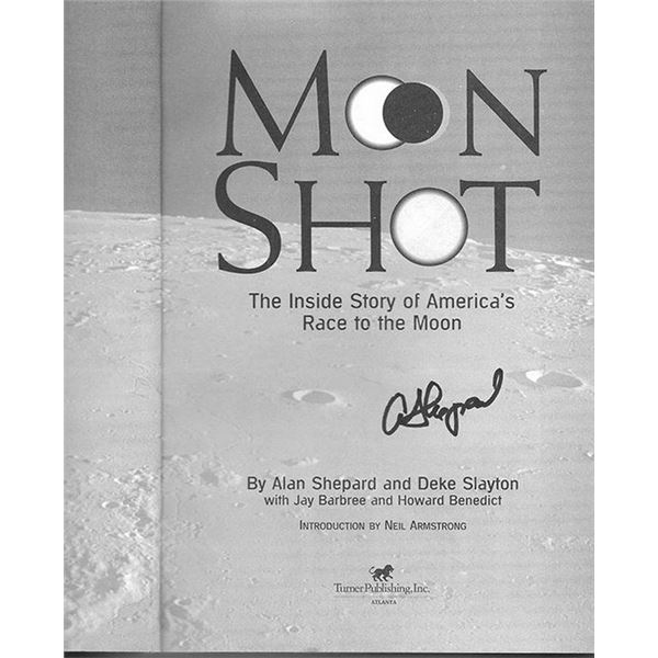 Astronaut Alan Shepard signed book