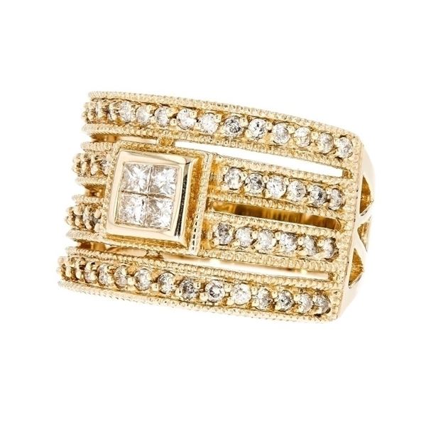 14K Yellow Gold 0.75ctw Diamond Ring