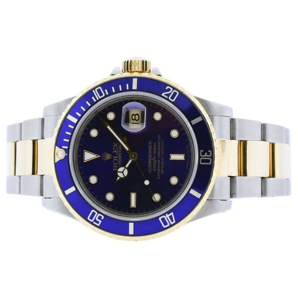 Rolex Submariner 18K YG/SS Bluesy Divers 40 Wristw