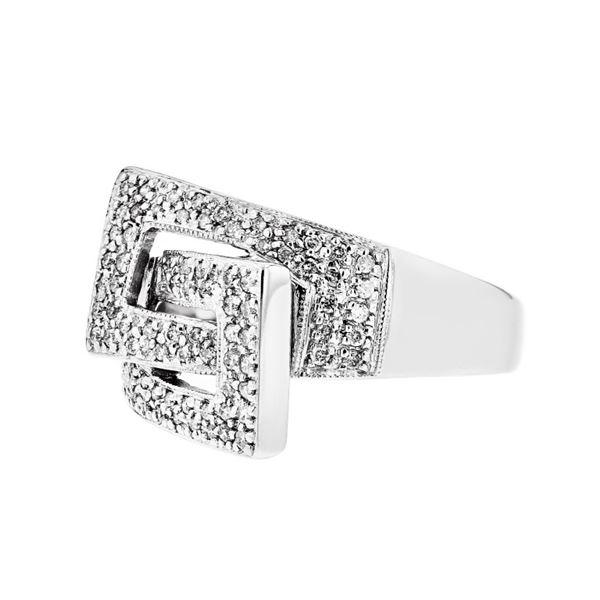 14K White Gold 0.50ctw Round Diamond Ring