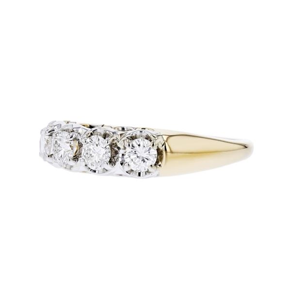 14K Two-Tone Gold 0.50ctw Diamond Ring