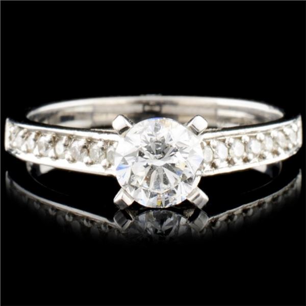 18K White Gold 0.85ctw Diamond Ring