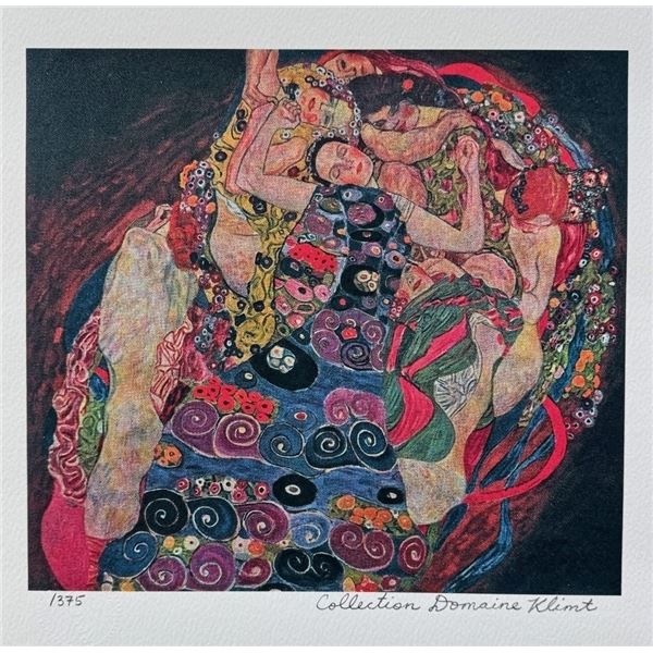 Gustav Klimt THE MAIDEN Signed Limited Giclee