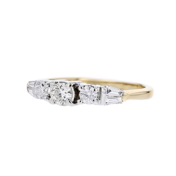 14K Yellow Gold 0.45ctw Diamond Ring