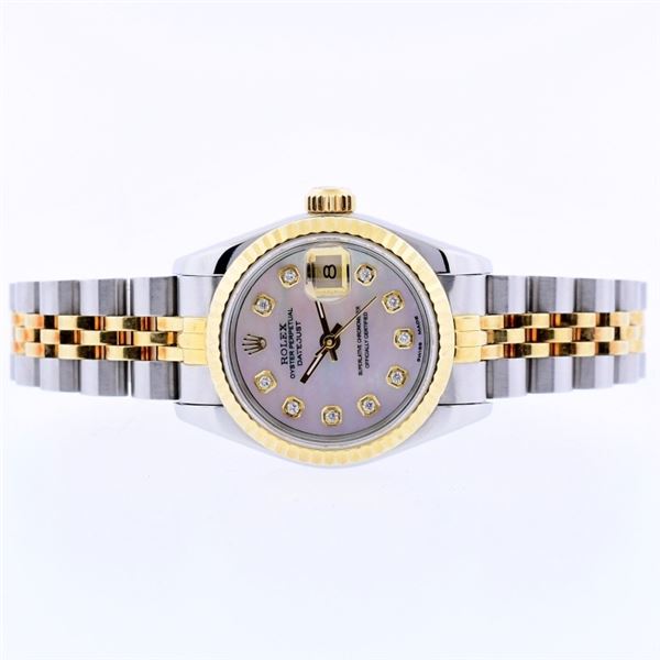 Rolex DateJust YG/SS White MOP Diam 26 Wristwatch