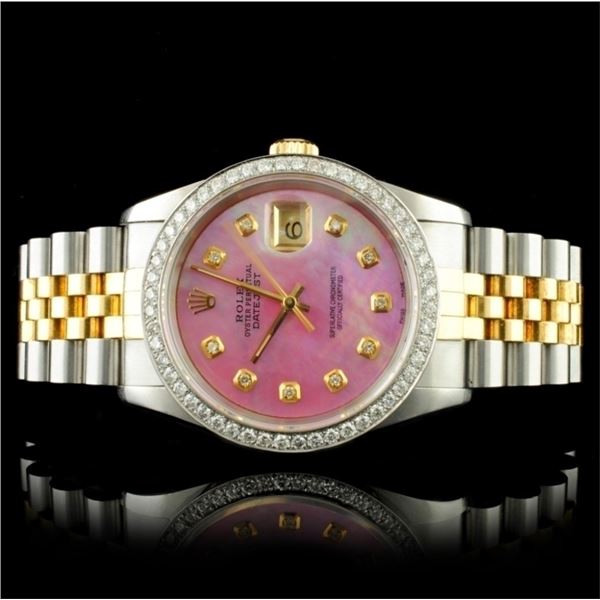 Rolex DateJust 36mm 1.25ct Diamond Wristwatch