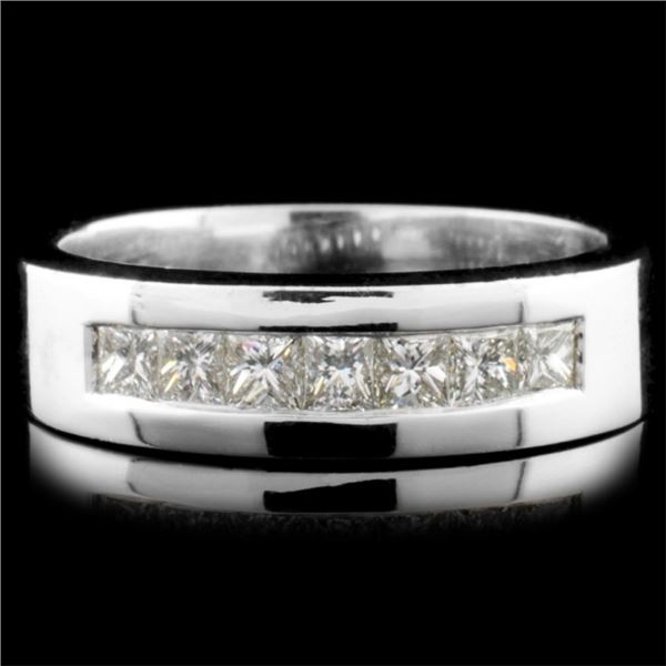 14K White Gold 0.80ctw Diamond Ring