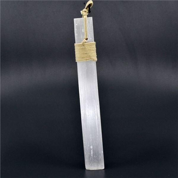 Selenite Satin Spar Crystal Hanging Wand