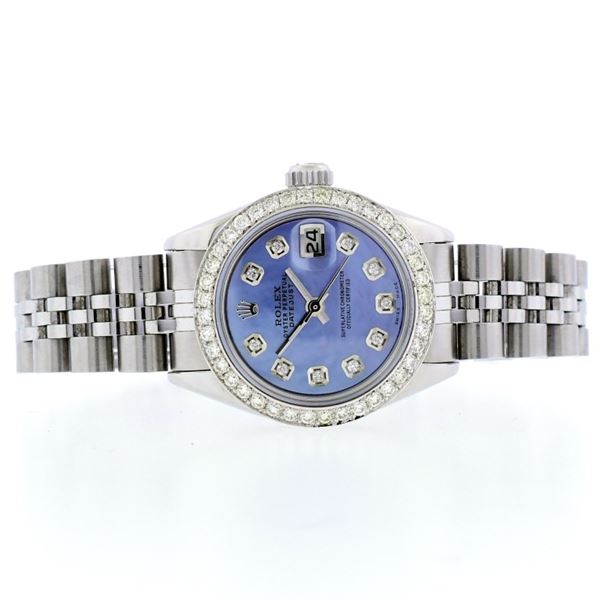 Rolex DateJust SS 1.20ct Diamond 26 Wristwatch