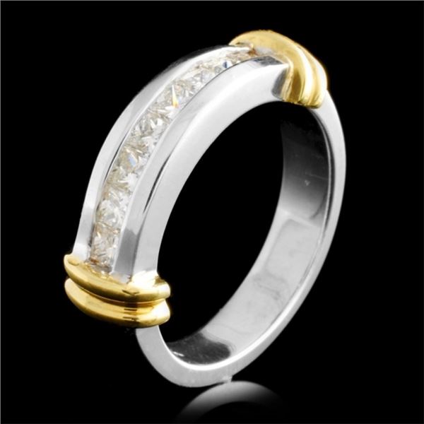 18K Two-Tone Gold 0.65ctw Diamond Ring