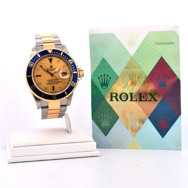 Rolex Submariner 40mm Two-Tone Serti Dial