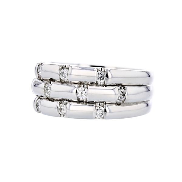 14K Whie Gold 0.35ctw Diamond Ring