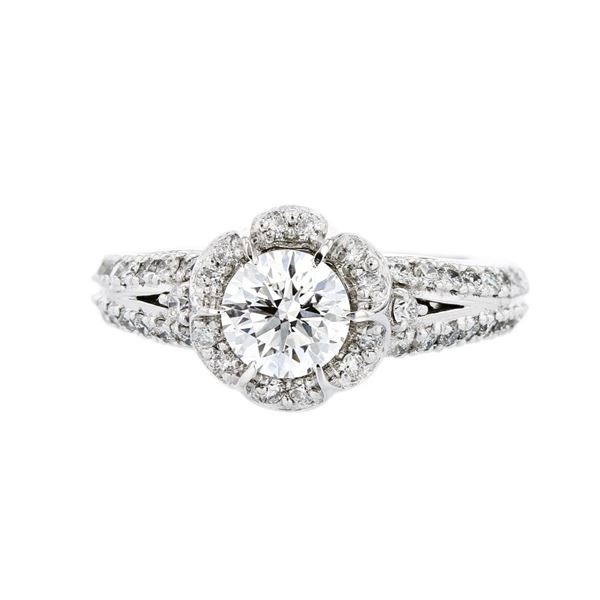 14K White Gold 1.50ctw Diamond Engagement Ring