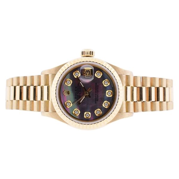 Rolex DateJust 18K Lady-President MOP 26 Watch