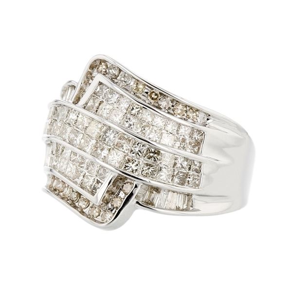 14K White Gold 2.00ctw Diamond Ring