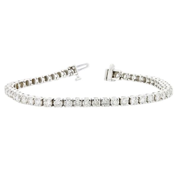 14K White Gold 7.00ctw Diamond Tennis Bracelet