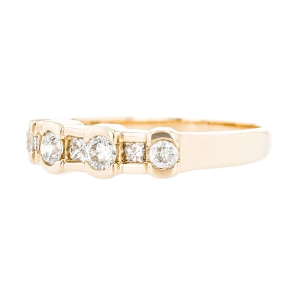 14K Yellow Gold 0.65ctw Diamond Ring