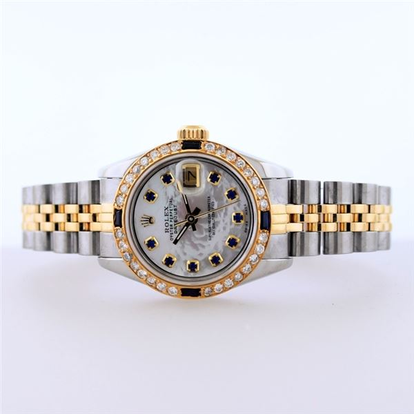 Rolex DateJust YG/SS MOP Diamond 26 Wristwatch