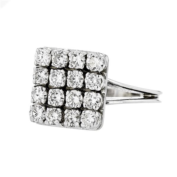 18K White Gold 1.10ctw Diamond Ring