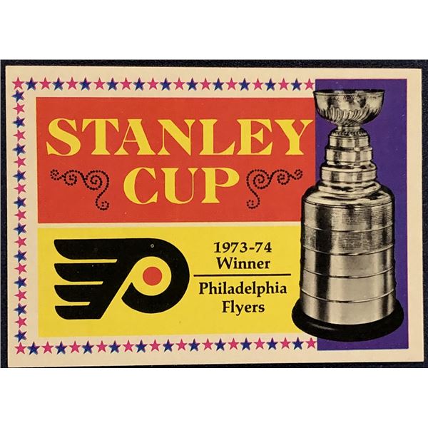 1974-75 TOPPS NHL PHILADELPHIA FLYERS STANLEY CUP