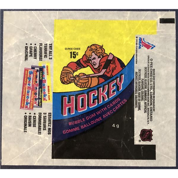 1978-79 O-PEE -CHEE HOCKEY WRAPPER