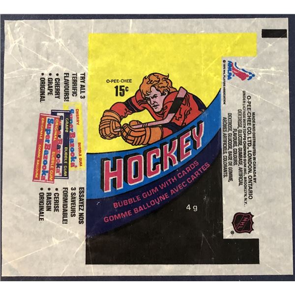 1978-79 O-PEE -CHEE HOCKEY WRAPPER