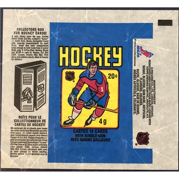 1979-80 O-PEE -CHEE HOCKEY WRAPPER - GRETZKY ROOKIE YEAR