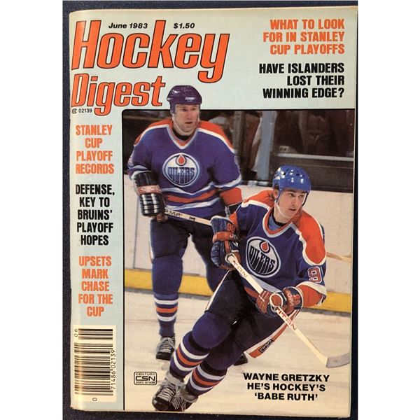 HOCKEY DIGEST JUNE 1983 - WAYNE GRETZKY (HOF)
