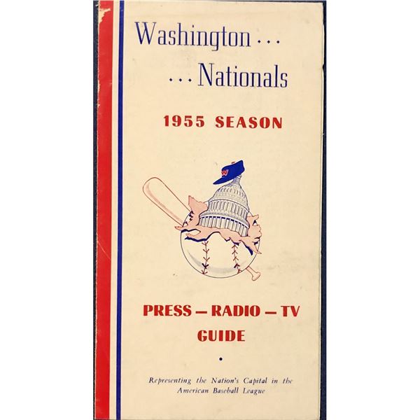 1955 WASHINGTON NATIONALS PRESS GUIDE