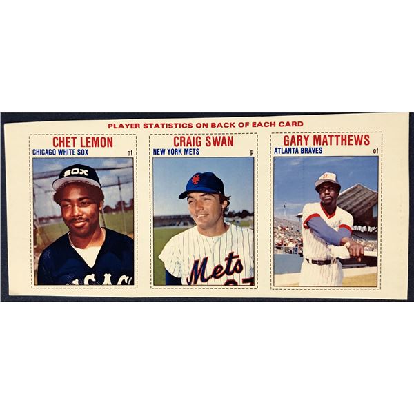 1979 HOSTESS BASEBALL PANEL - CHET LEMON