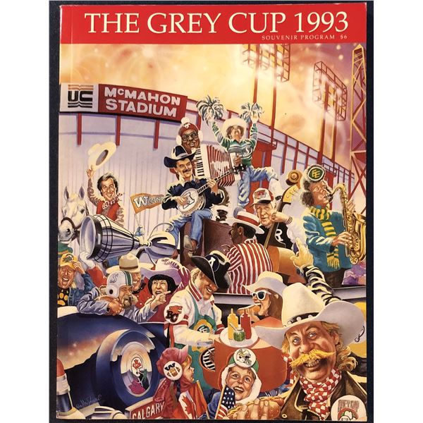 1993 CFL GREY CUP PROGRAM