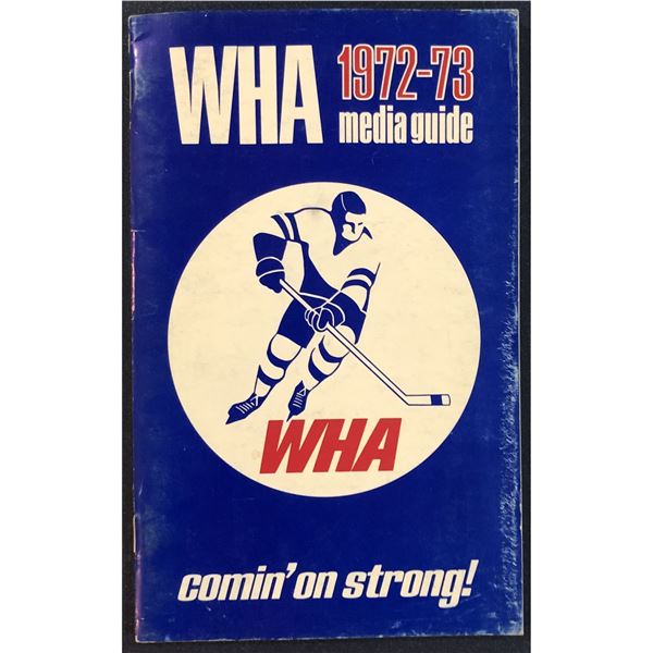 1972-73 WHA MEDIA GUIDE