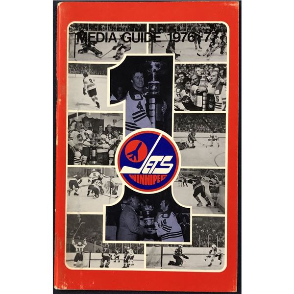 1976-77 WHA WINNIPEG JETS MEDIA GUIDE