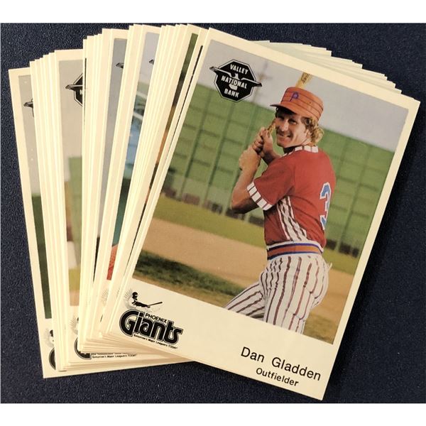 1982 MiLB PHOENIX GIANTS TEAM SET - DAN GLADDEN