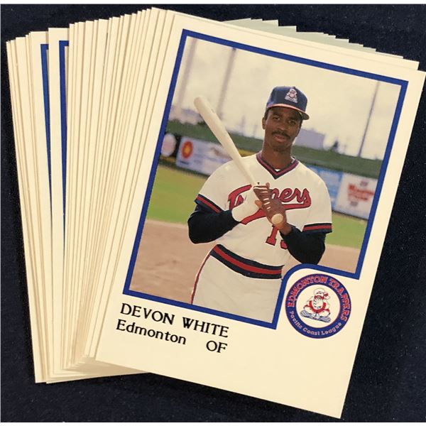 1986 PRO CARDS INC. MiLB EDMONTON TRAPPERS TEAM SET - DEVON WHITE