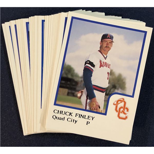 1986 PRO CARDS INC. MiLB QUAD CITY ANGELS TEAM SET - CHUCK FINLEY