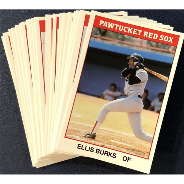 1987 TCMA MiLB PAWTUCKET RED SOX TEAM SET - ELLIS BURKS