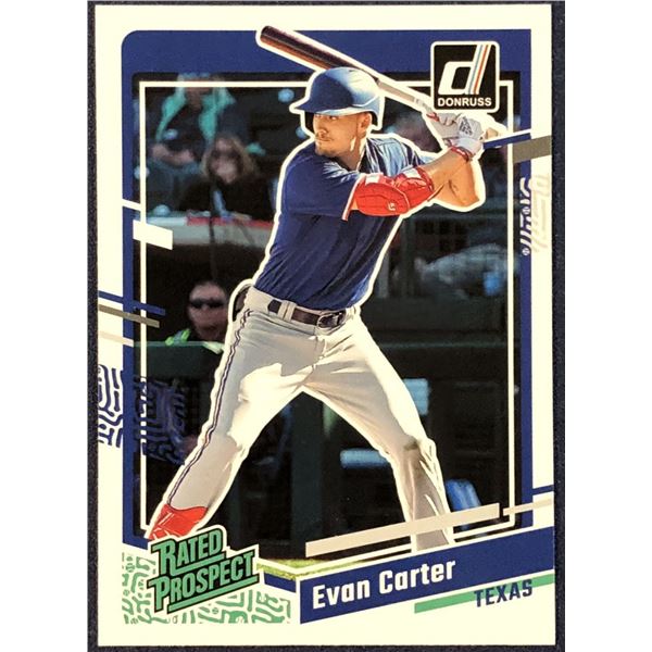 2023 DONRUSS EVAN CARTER ROOKIE CARD