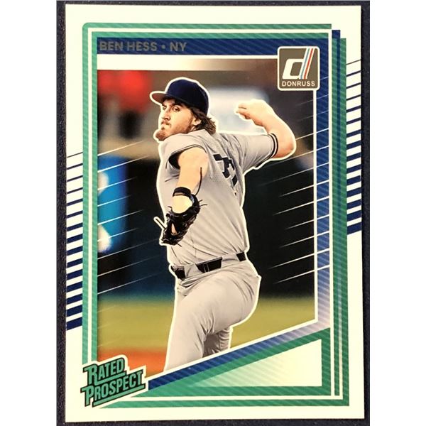 2025 DONRUSS BASEBALL BEN HESS ROOKIE CARD