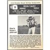 Image 2 : 1974 TOPPS WONDER BREAD RON YARY (HOF)