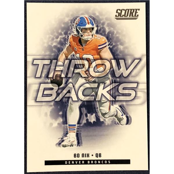 2025 SCORE NFL FOOTBALL THROWBACKS BO NIX
