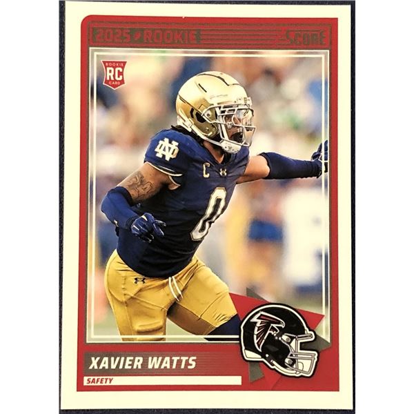 2025 SCORE NFL FOOTBALL XAVIER WATTS ROOKIE CARD