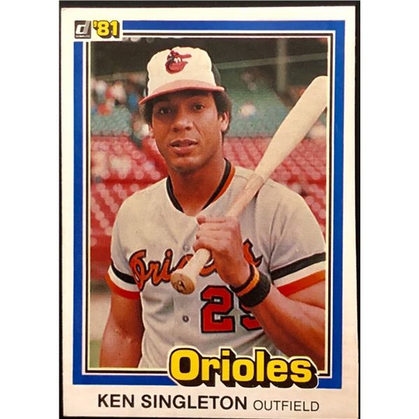 1981 DONRUSS KEN SINGLETON